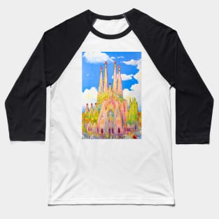 Sagrada Familia. Sky castle Baseball T-Shirt